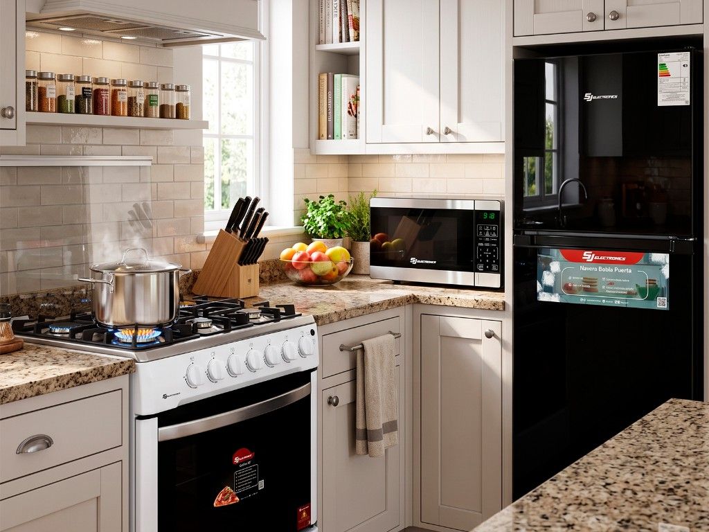 Cocina equipada con electrodomésticos SJ